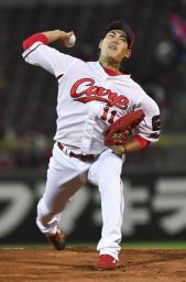 <p>　ヤクルト戦に先発した広島・九里＝マツダ</p>