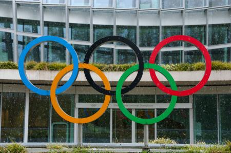 <p>　国際オリンピック委員会（ＩＯＣ）の本部＝２６日、スイス・ローザンヌ（ロイター＝共同）</p>
