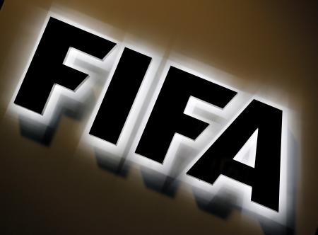 <p>　国際サッカー連盟（ＦＩＦＡ）のロゴ（ＡＰ＝共同）</p>