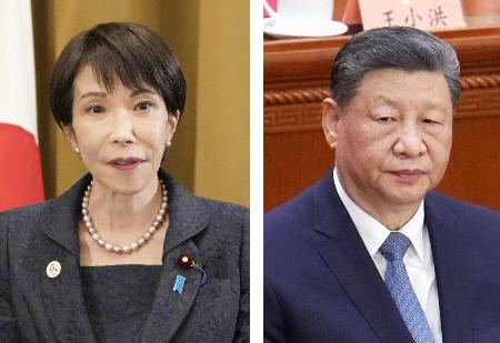 <p>　高市早苗首相、中国の習近平国家主席</p>