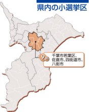 前職３人に新人挑む　９区　【ちば衆院選　県内選挙区の情勢】