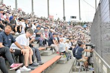 銚子商×習志野の古豪対決　柏の葉超満員、１万人以上押し寄せる　第１０５回全国高校野球　千葉大会　第７日