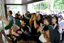 ファン祝福「来年もくるね」　昼食に特製ケーキ　風太２１歳誕生日　千葉市動物公園
