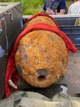 今も残る空襲の爪痕　不発弾発見相次ぐ　戦後７９年　【回顧２０２４　取材メモから】