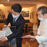 飲食店を個別訪問　熊谷市長、支援制度ＰＲ　千葉市　