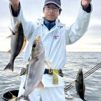 大原沖で釣り上げたイサキ（写真は「長福丸」提供）